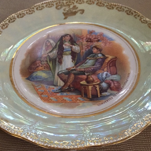 Early 1900 CONVERTED TO THE CHRISTIAN FAITH Plate - Picture 3 of 5